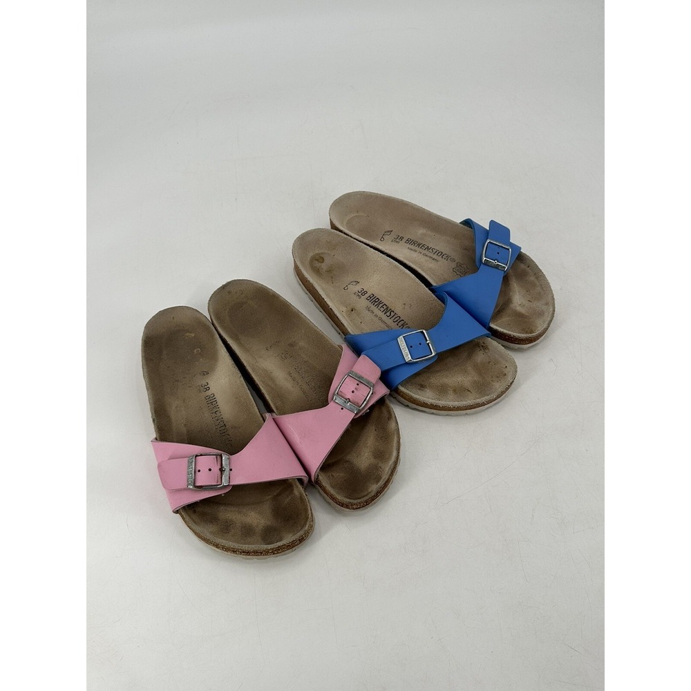 LOT OF 2 Birkenstock Madrid Slides Buckle Sandals Unisex Adult M's 5 W's 7
